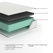 Chime 12 Inch Memory Foam Queen Mattress in a Box