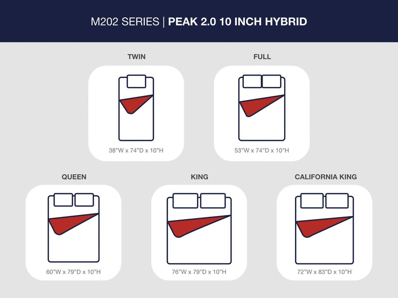 Peak 2.0 10 Hybrid King Mattress