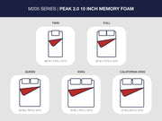 Peak 2.0 10 Memory Foam King Mattress