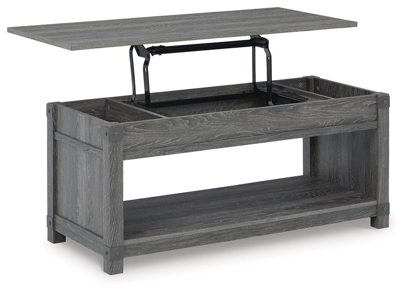 Freedan Lift-top Coffee Table, 2 End Tables and Console