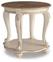 Realyn Coffee Table and 2 End Tables