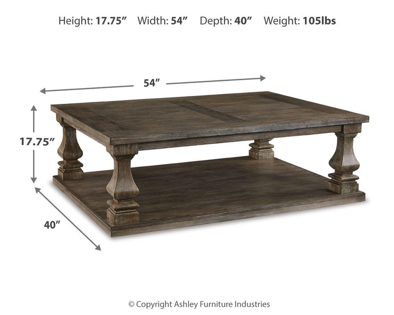 Johnelle Coffee Table, 2 End Tables and Sofa Table